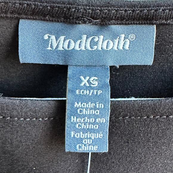 Modcloth Black Bow Affair Fit And Flare Dress - Picture 9 of 10